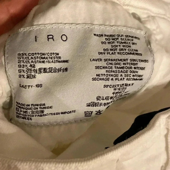 IRO white jeans size 28 - Picture 7 of 7